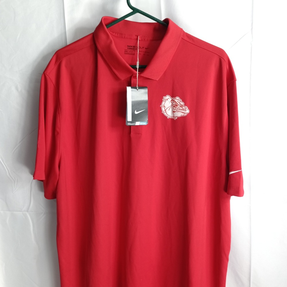 Nike Golf Gonzaga Bulldogs Red Dri-FIT Polo Shirt Mens XXL 725518-657 NWT - Picture 3 of 9